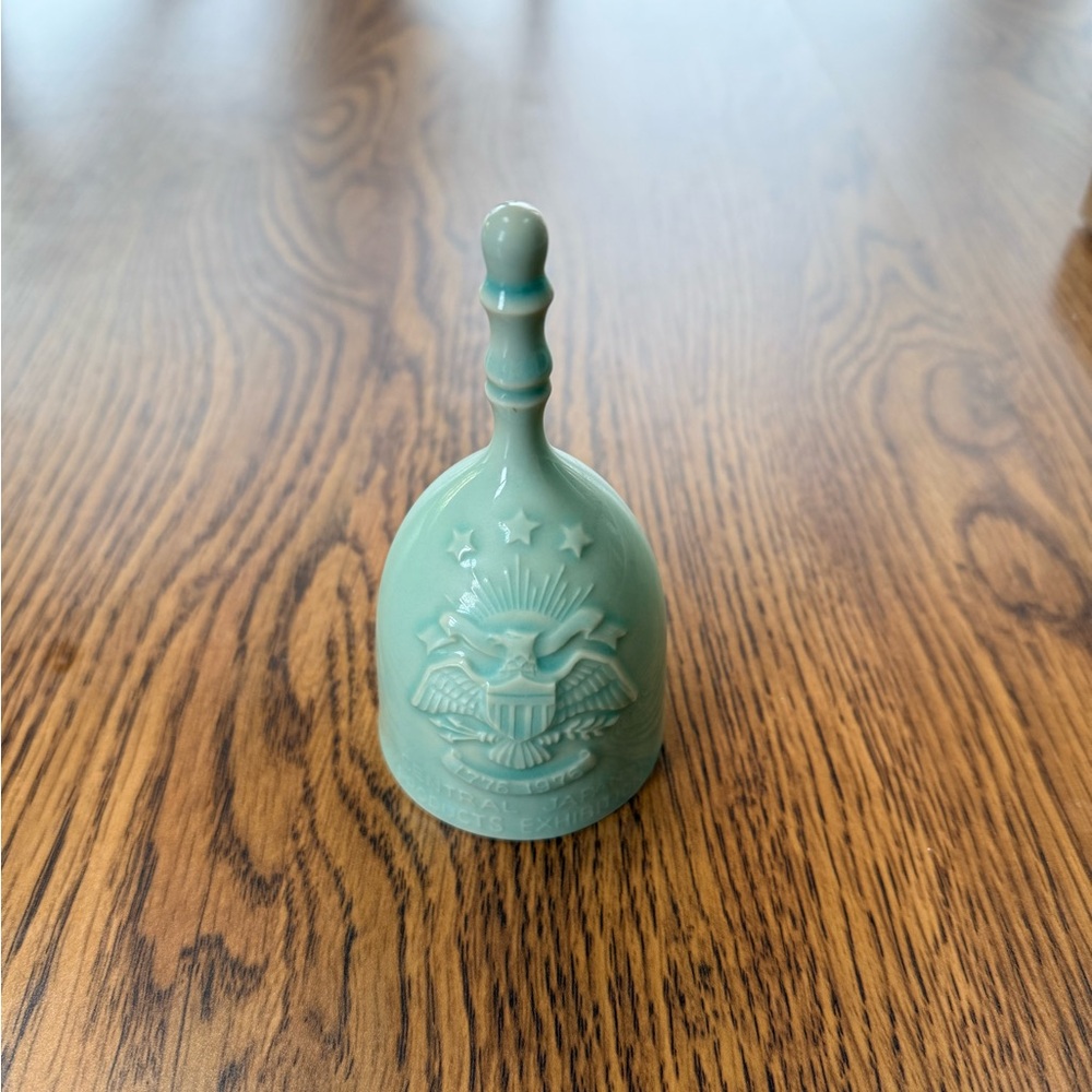 Vintage Green Glass Bell